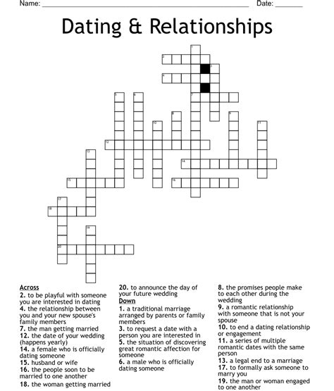 dating from crossword